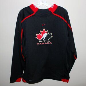 player issue? NIKE FIT THERMA Team Canada Hockey sweater training top shirt